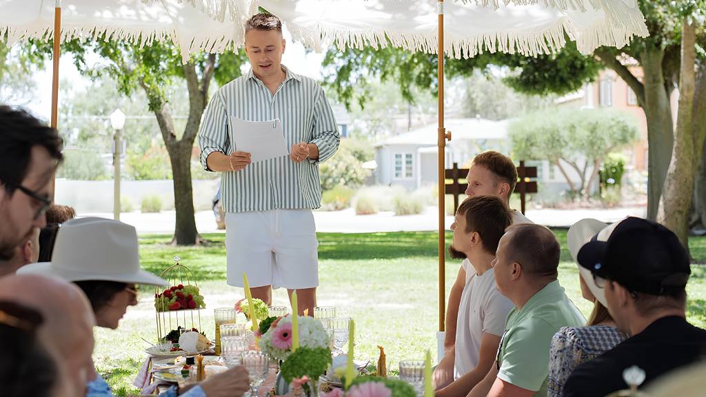 story table group picnic